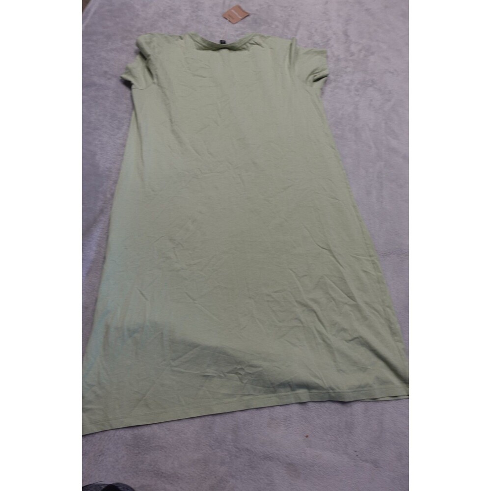 Patagonia Womens Green Large Regenerative Organic Certified Cotton T-Shirt Dress
